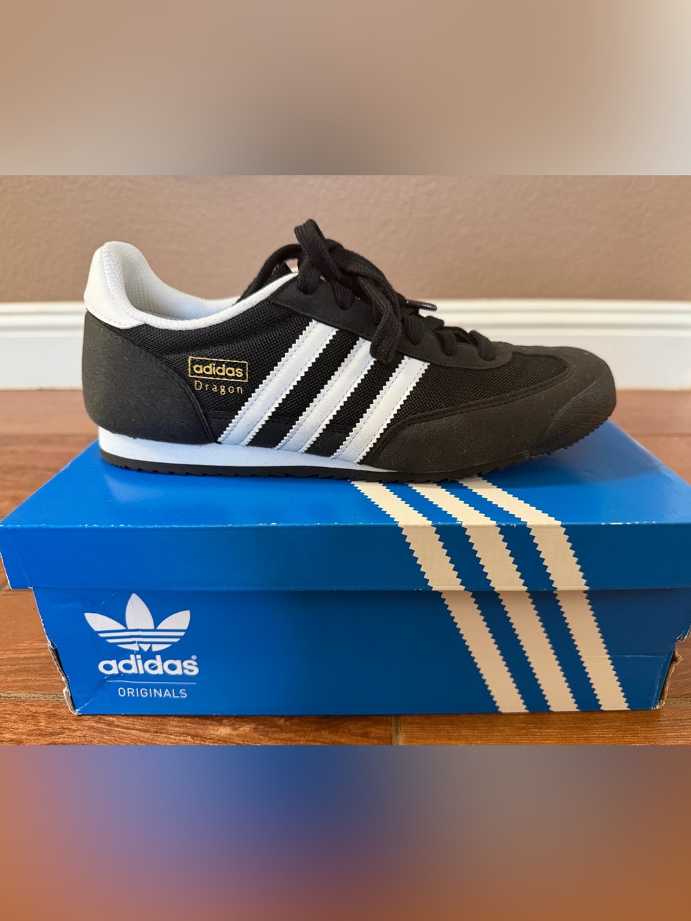 adidas Black & White Dragon Retro Sneaker